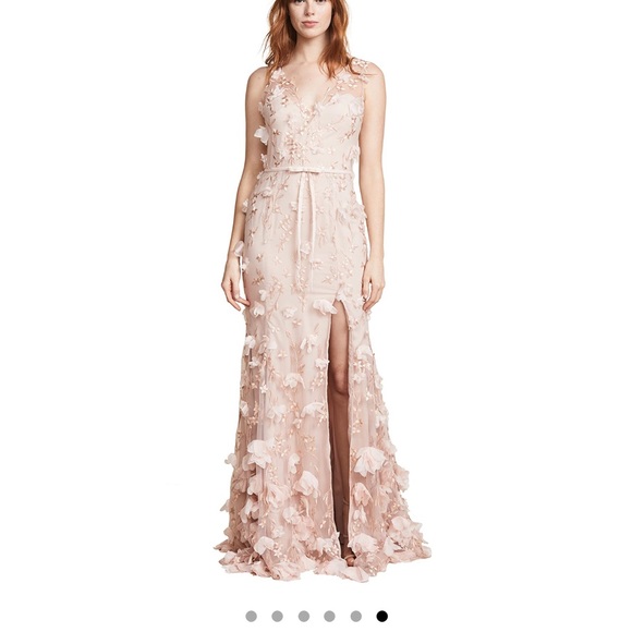 Marchesa Notte 3D flower dress - Picture 5 of 12